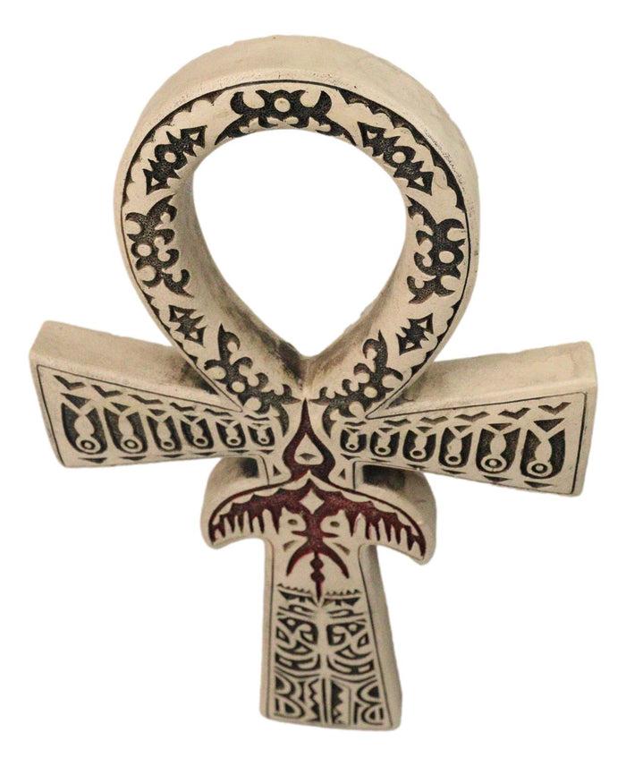 Ebros Gift Ancient Egyptian Crux Ansata Ankh Key Horus Hieroglyphs Wall Decor Sculpture