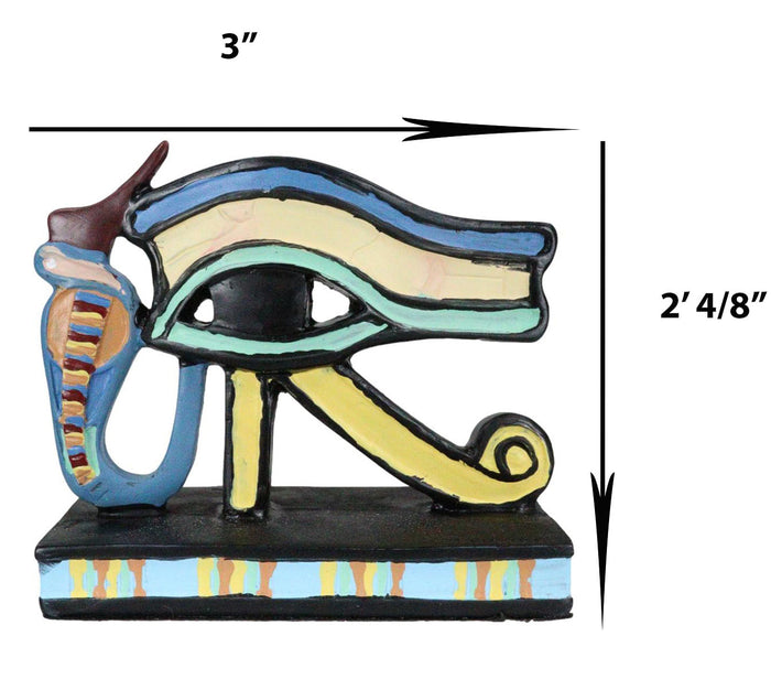 Ebros Gift Ancient Egyptian Culture Wedjat Eye Of Horus Figurine Protection Wealth Health