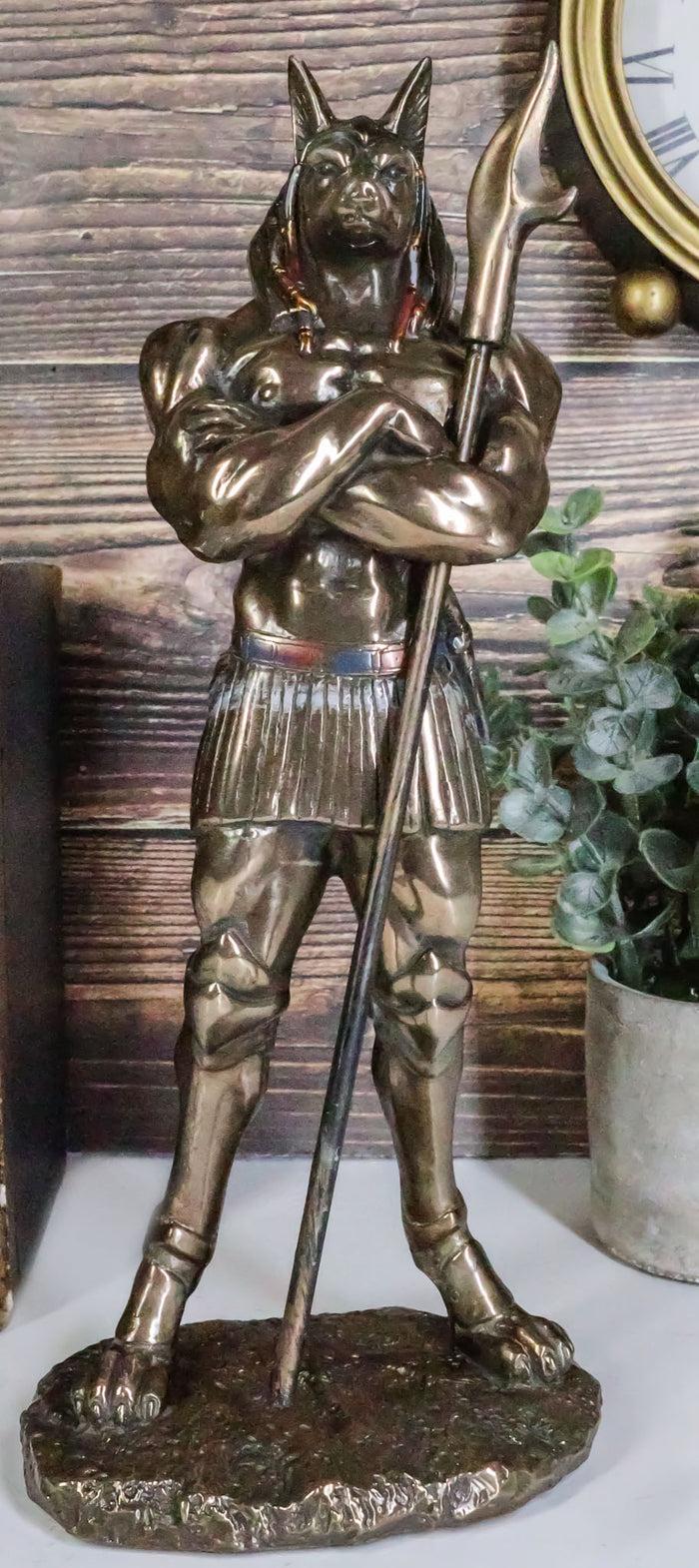 Ebros Gift Ancient Egyptian Deity God Anubis With War Staff Statue God Of Afterlife Mummy
