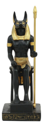 Ebros Gift Ancient Egyptian God Anubis Sitting On Throne Statue Deity Lord Of The Afterlife