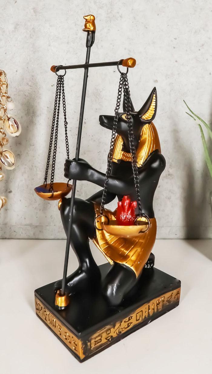 Ebros Gift Ancient Egyptian God Of Afterlife Anubis Holding The Scales Of Justice Statue