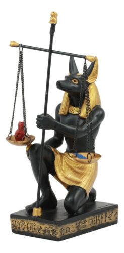 Ebros Gift Ancient Egyptian God Of Afterlife Anubis Holding The Scales Of Justice Statue