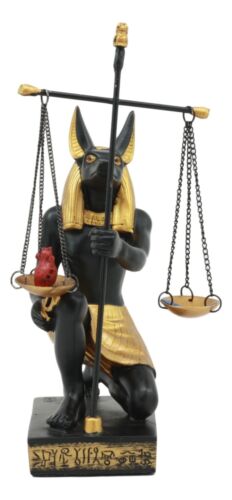 Ebros Gift Ancient Egyptian God Of Afterlife Anubis Holding The Scales Of Justice Statue