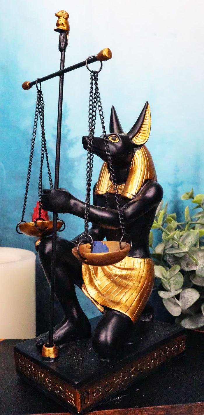 ebros gift Ancient Egyptian God Of Afterlife Anubis Holding The Scales of Justice Statue