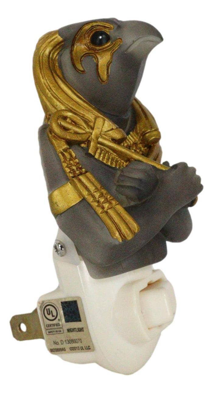 Ebros Gift Ancient Egyptian God Of The Sky And War Horus Wall Plug In LED Night Light Decor
