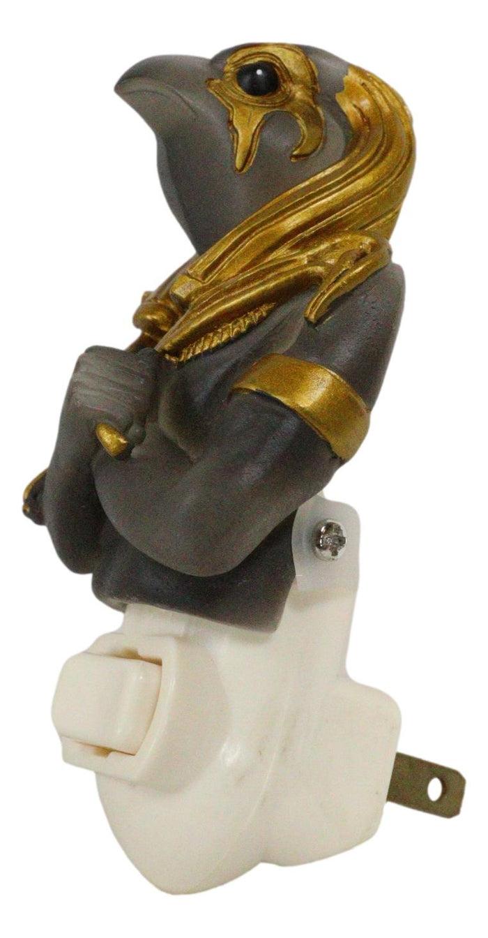 Ebros Gift Ancient Egyptian God Of The Sky And War Horus Wall Plug In LED Night Light Decor