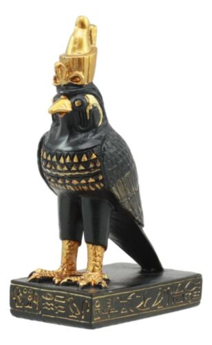ebros gift Ancient Egyptian God Of The Sky Horus Falcon Miniature Figurine Heru 3"H