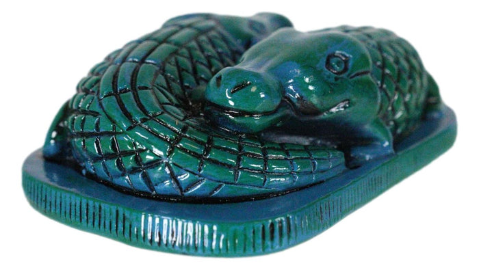 Ebros Gift Ancient Egyptian Gods Of The Nile Sobek Crocodiles Token Amulet Symbol Figurine