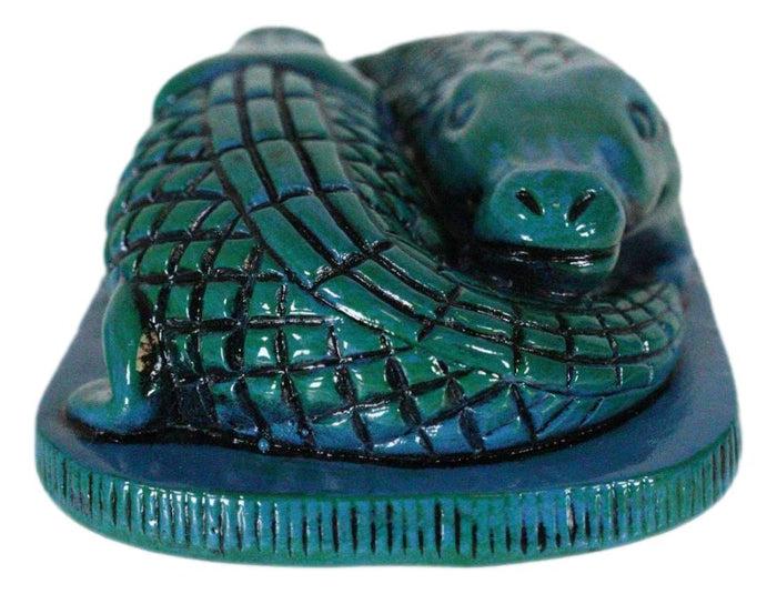 Ebros Gift Ancient Egyptian Gods Of The Nile Sobek Crocodiles Token Amulet Symbol Figurine