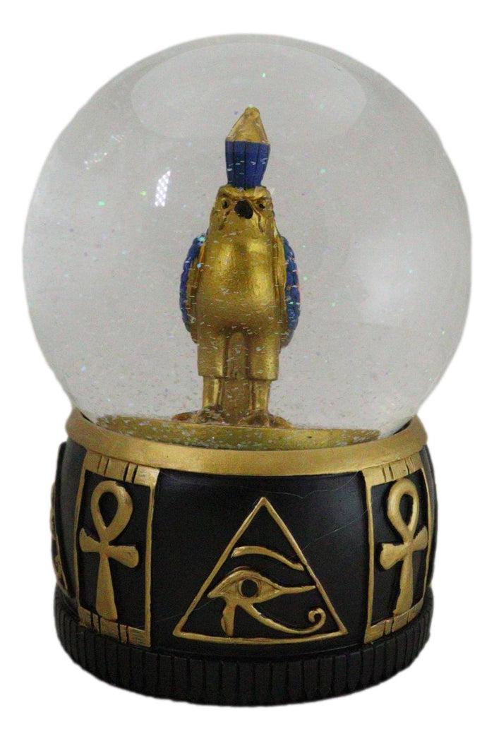 Ebros Gift Ancient Egyptian Hieroglyphic Eye Of Horus Ankh And Falcon Bird Water Globe