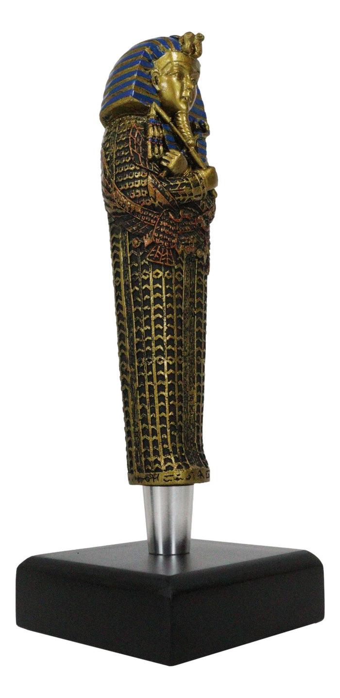 Ebros Gift Ancient Egyptian King Pharaoh Tut Sarcophagus Novelty Beer Tap Handle Figurine