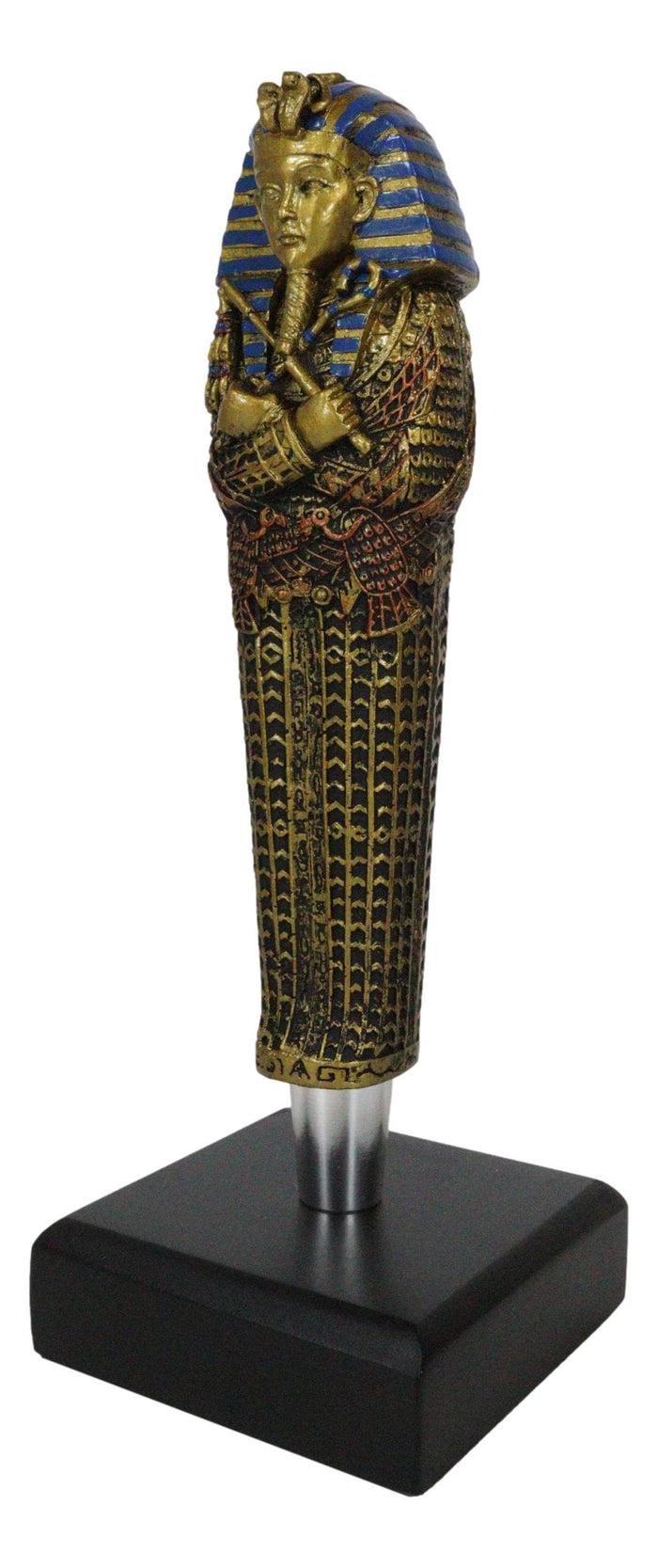Ebros Gift Ancient Egyptian King Pharaoh Tut Sarcophagus Novelty Beer Tap Handle Figurine