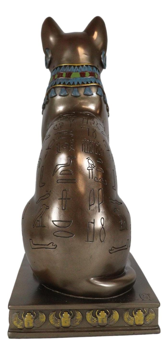 Ebros Gift Ancient Egyptian Sitting Cat Bastet Statue 12.5"H Goddess Of The Home And Women