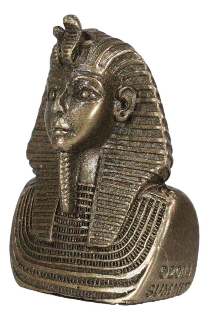 Ebros Gift Ancient Egyptian Son Of Horus Pharaoh Mask Of King Tut Collectible Mini Figurine