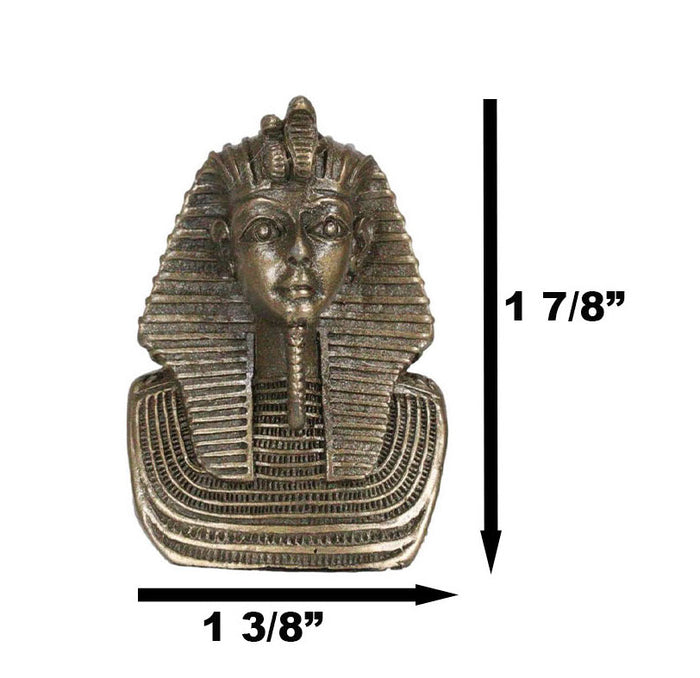 Ebros Gift Ancient Egyptian Son Of Horus Pharaoh Mask Of King Tut Collectible Mini Figurine