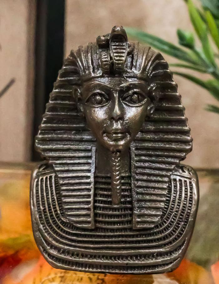 ebros gift Ancient Egyptian Son Of Horus Pharaoh Mask Of King Tut Collectible Mini Figurine