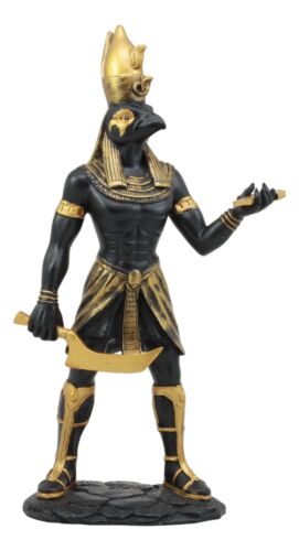 Ebros Gift Ancient Egyptian Theme Falcon Horus Ra Holding Ankh Statue God Of War Sky Decor