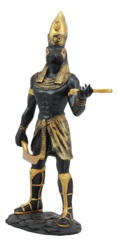 Ebros Gift Ancient Egyptian Theme Falcon Horus Ra Holding Ankh Statue God Of War Sky Decor