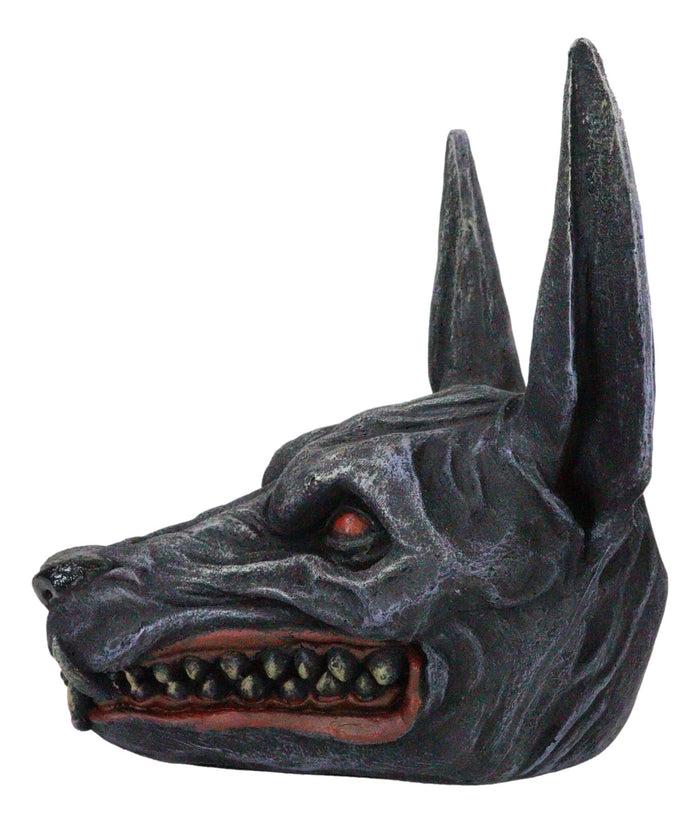 Ebros Gift Ancient Egyptian Underworld Macabre Zombie Jackal God Anubis Skull Head Figurine