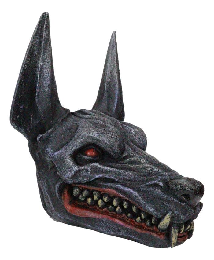 Ebros Gift Ancient Egyptian Underworld Macabre Zombie Jackal God Anubis Skull Head Figurine