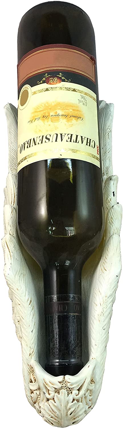 Ebros Gift Angelic Flight Heavenly Wings Purity Cherubs Wine Bottle Holder Figurine
