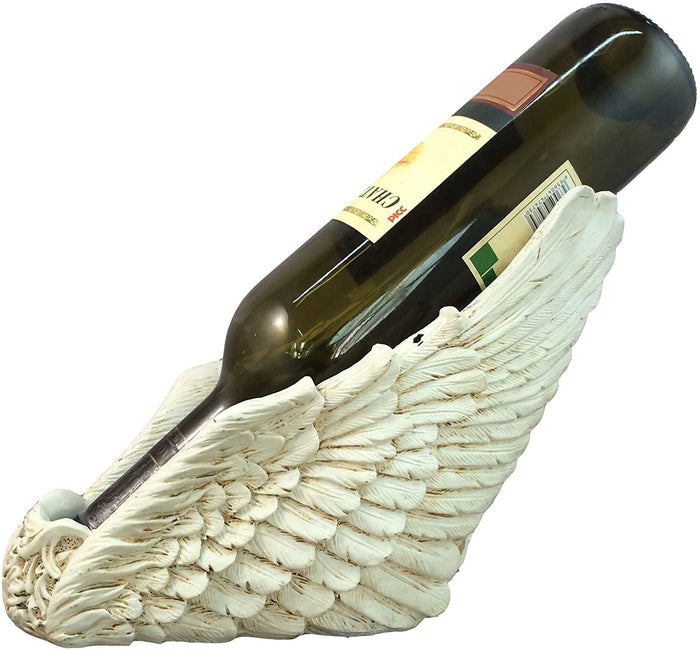 Ebros Gift Angelic Flight Heavenly Wings Purity Cherubs Wine Bottle Holder Figurine