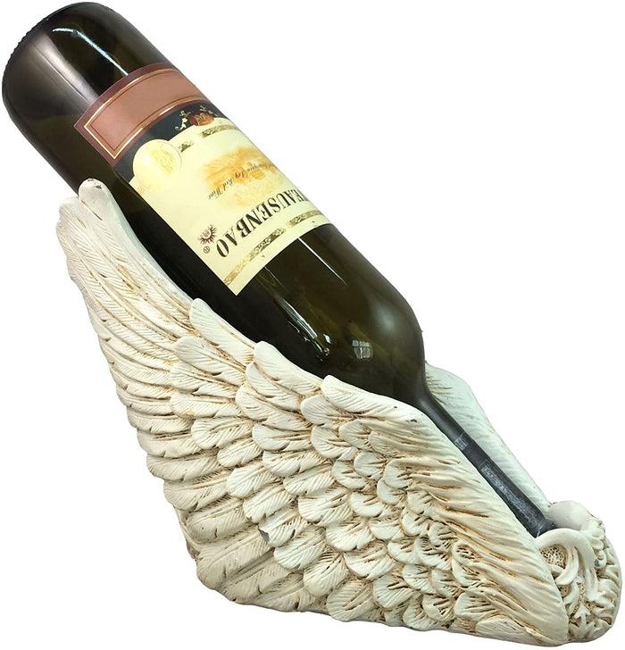 ebros gift Angelic Flight Heavenly Wings Purity Cherubs Wine Bottle Holder Figurine