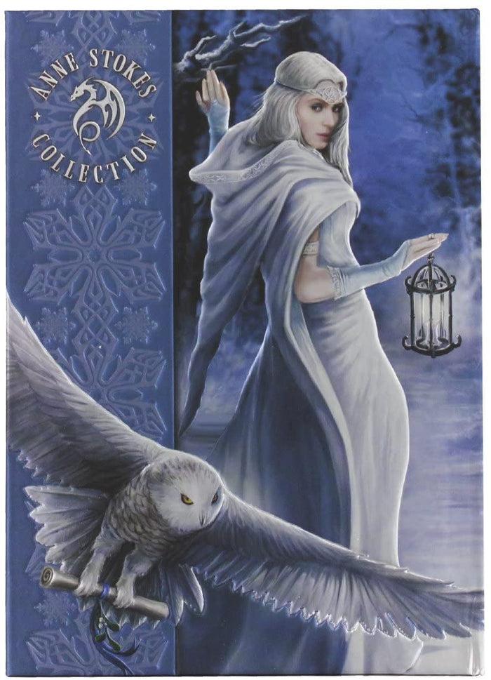 Ebros Gift Anne Stoke Curiosity Corner Midnight Messenger With Owl Embossed Journal