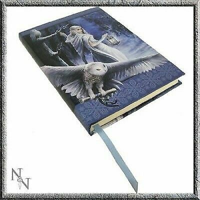 Ebros Gift Anne Stoke Curiosity Corner Midnight Messenger With Owl Embossed Journal