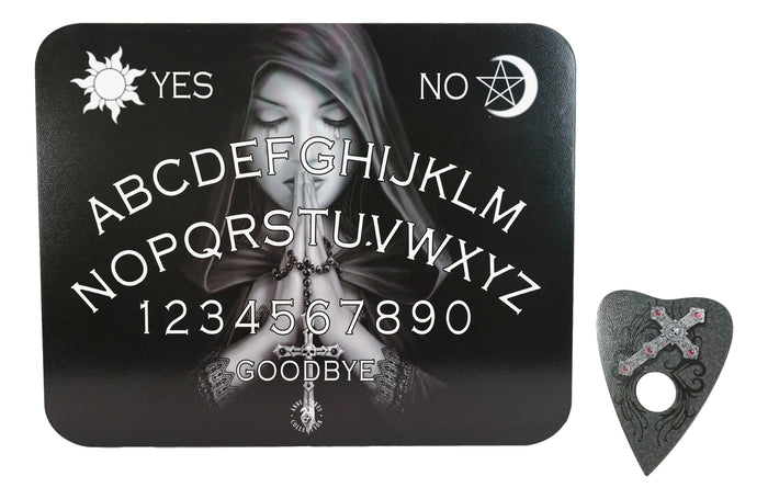 Ebros Gift Anne Stokes Gothic Prayer Dark Angel Ouija Spirit Board Game With Planchette