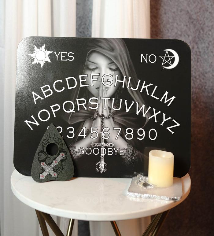 ebros gift Anne Stokes Gothic Prayer Dark Angel Ouija Spirit Board Game With Planchette