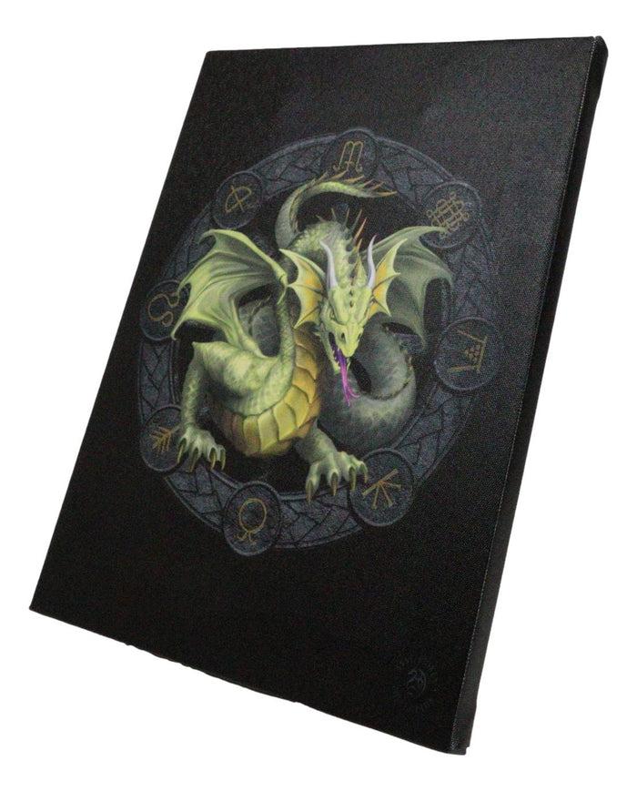 Ebros Gift Anne Stokes Mabon Drake Sabbats Wheel Of The Year Dragon Canvas Wall Decor