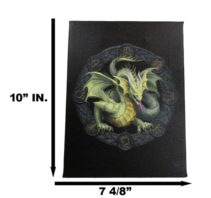 Ebros Gift Anne Stokes Mabon Drake Sabbats Wheel Of The Year Dragon Canvas Wall Decor