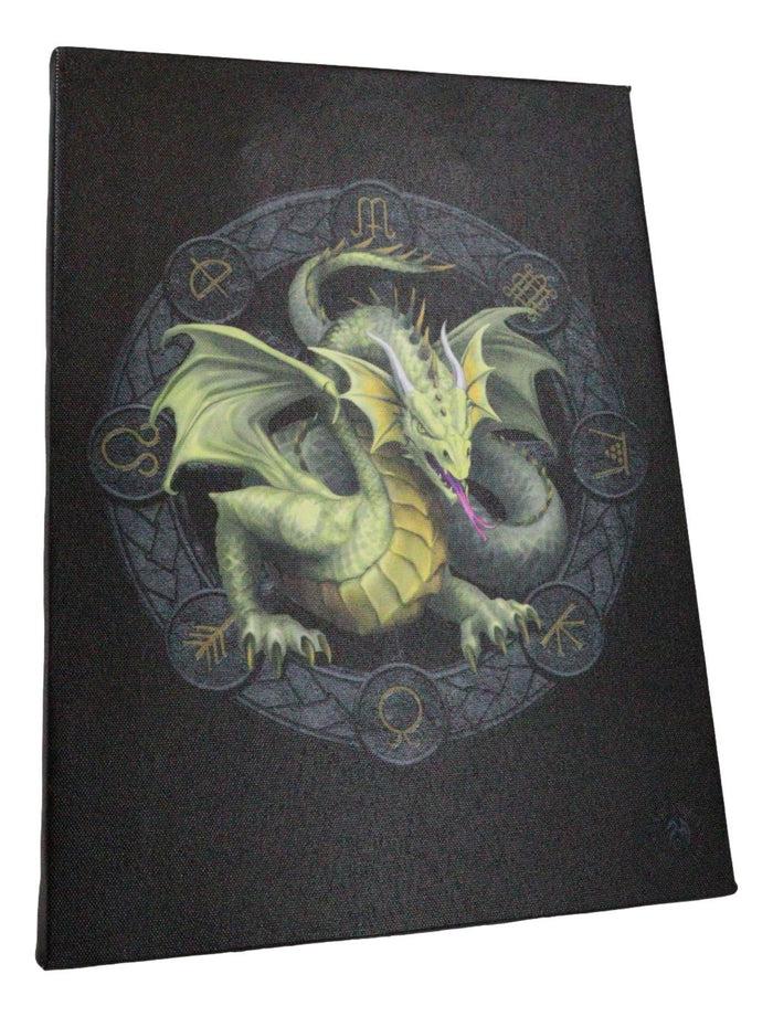 Ebros Gift Anne Stokes Mabon Drake Sabbats Wheel Of The Year Dragon Canvas Wall Decor