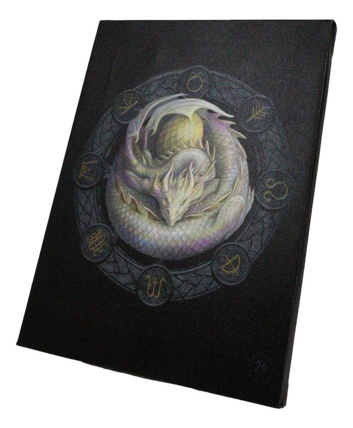 Ebros Gift Anne Stokes Ostara Drake Sabbats Wheel Of The Year Dragon Canvas Wall Decor