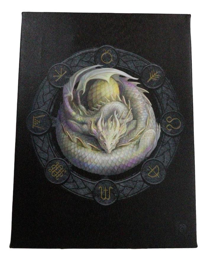 Ebros Gift Anne Stokes Ostara Drake Sabbats Wheel Of The Year Dragon Canvas Wall Decor