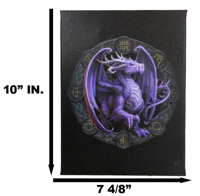 Ebros Gift Anne Stokes Samhain Drake Sabbats Wheel Of The Year Dragon Canvas Wall Decor