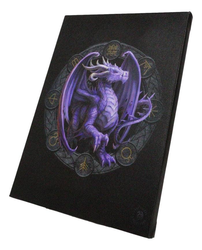 Ebros Gift Anne Stokes Samhain Drake Sabbats Wheel Of The Year Dragon Canvas Wall Decor