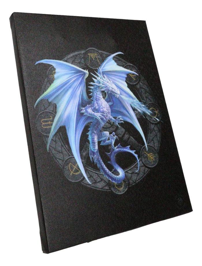 Ebros Gift Anne Stokes Yule Drake Sabbats Wheel Of The Year Dragon Canvas Wall Decor