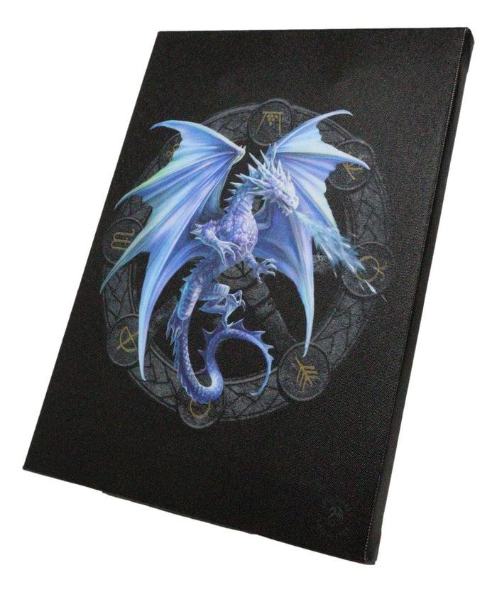 Ebros Gift Anne Stokes Yule Drake Sabbats Wheel Of The Year Dragon Canvas Wall Decor