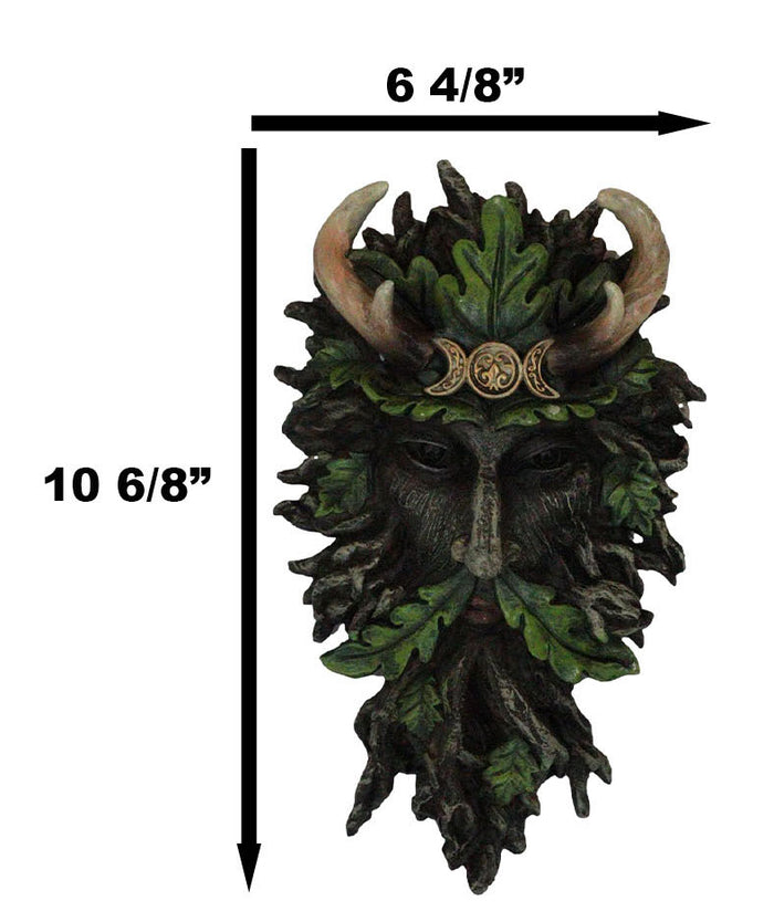 Ebros Gift Antler King Crown Celtic Greenman Wicca Triple Moon Tree Ent Wall Decor Plaque