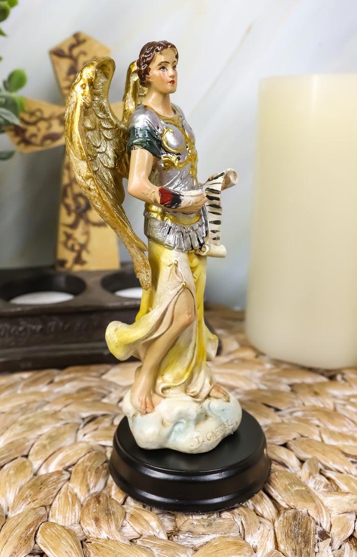 Ebros Gift Archangel Gabriel Messenger Of God Holding Scroll Figurine Catholic Church Saint
