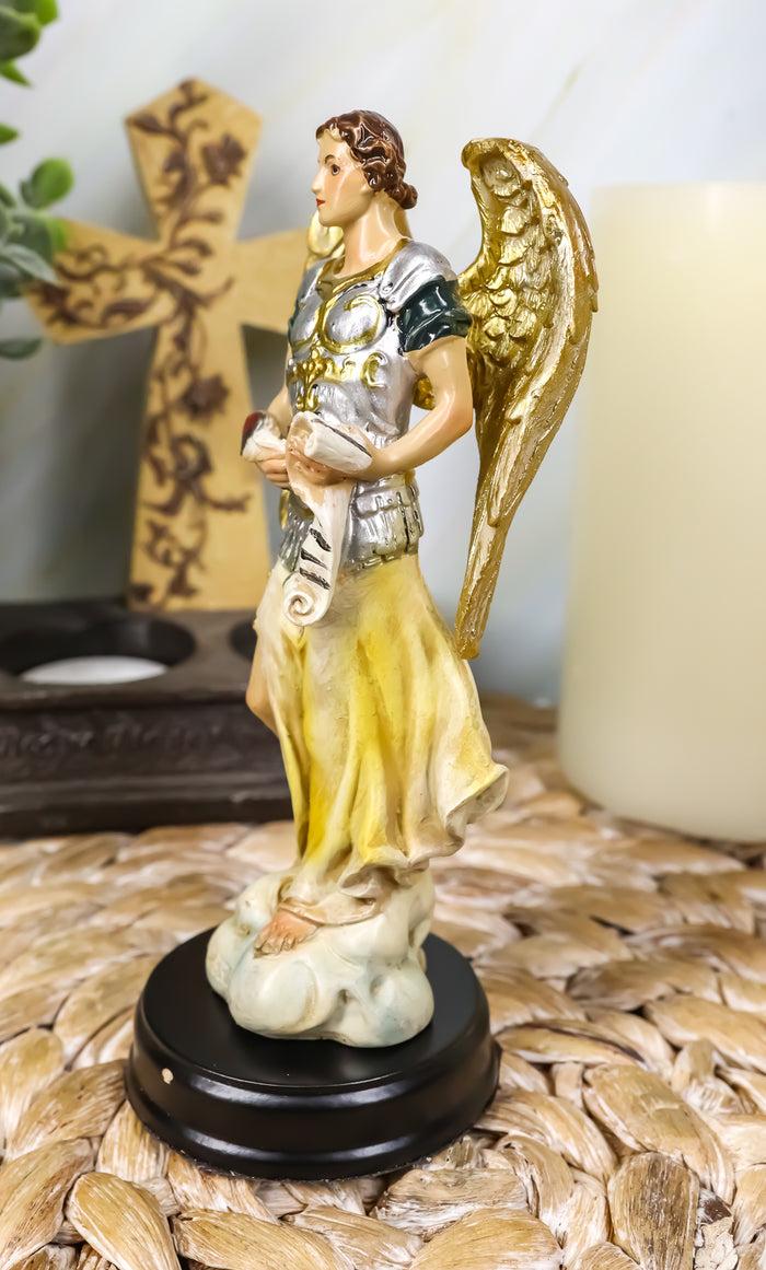 Ebros Gift Archangel Gabriel Messenger Of God Holding Scroll Figurine Catholic Church Saint
