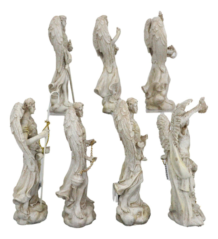 Ebros Gift Archangel Michael Gabriel Raphael Sealtiel Barachiel Uriel Jegudiel Figurine Set