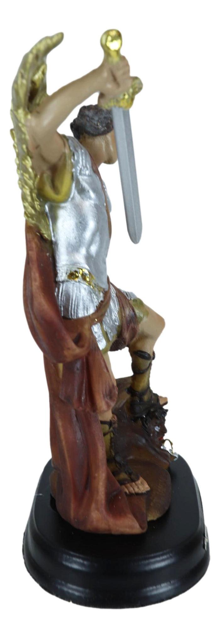 Ebros Gift Archangel Michael God's General 5" Inch Holy Religious Figurine Altar Sculpture
