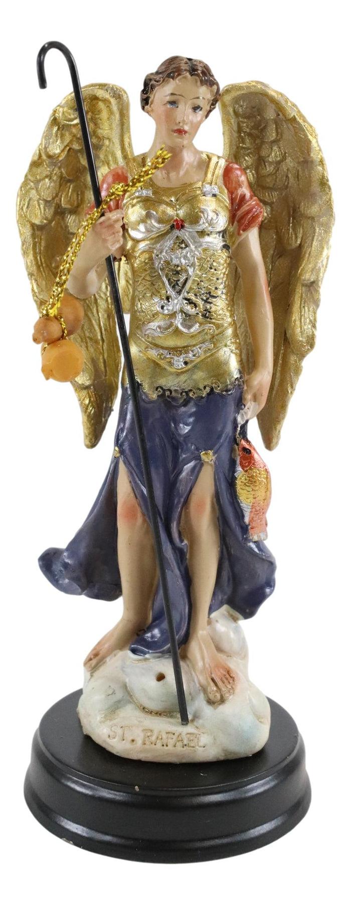 Ebros Gift Archangel Raphael God's Healing 5" Inch Holy Religious Figurine Altar Sculpture