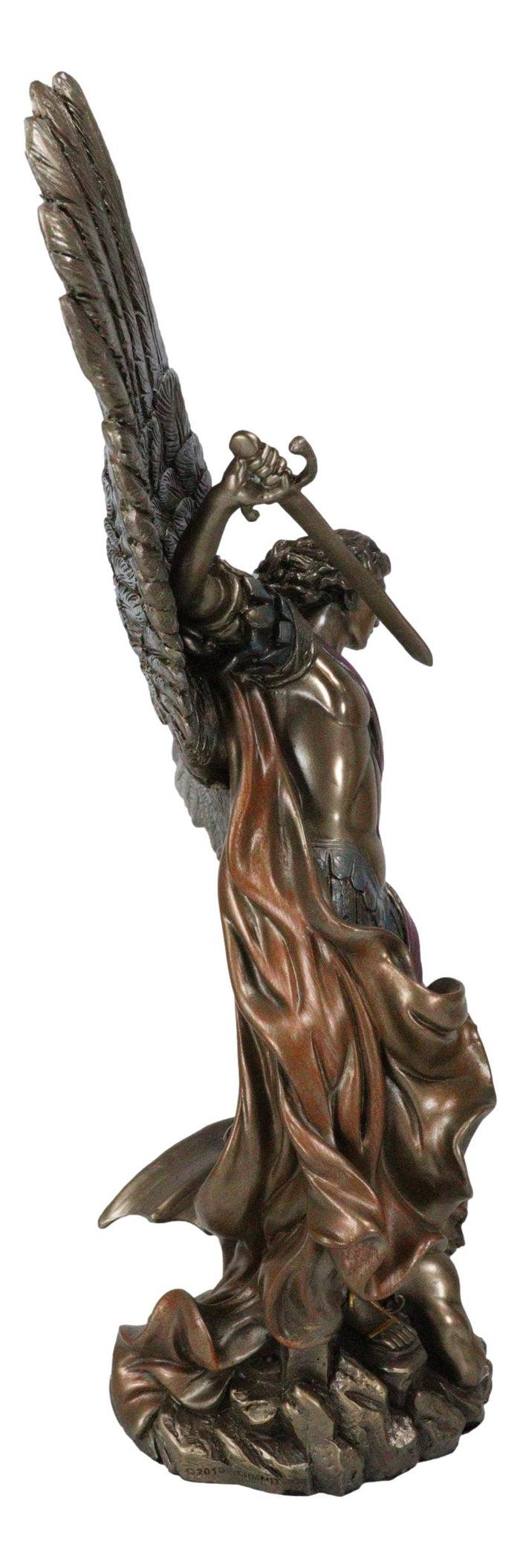 Ebros Gift Archangel Saint Michael With Chained Satan On His Feet Collectible Figurine