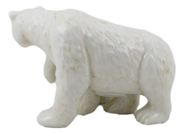 Ebros Gift Arctic North Pole Polar Bears Couple Side By Side Ceramic Salt Pepper Shaker Set