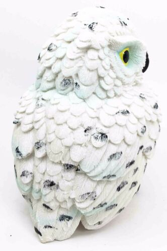 Ebros Gift Arctic Tundra White Snow Owl Chick Cute Figurine 6"H Collectible Sculpture