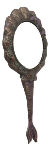 Ebros Gift Art Nouveau Sirens Of The Seas Mermaid With Seahorses Hand Mirror Figurine 11"H
